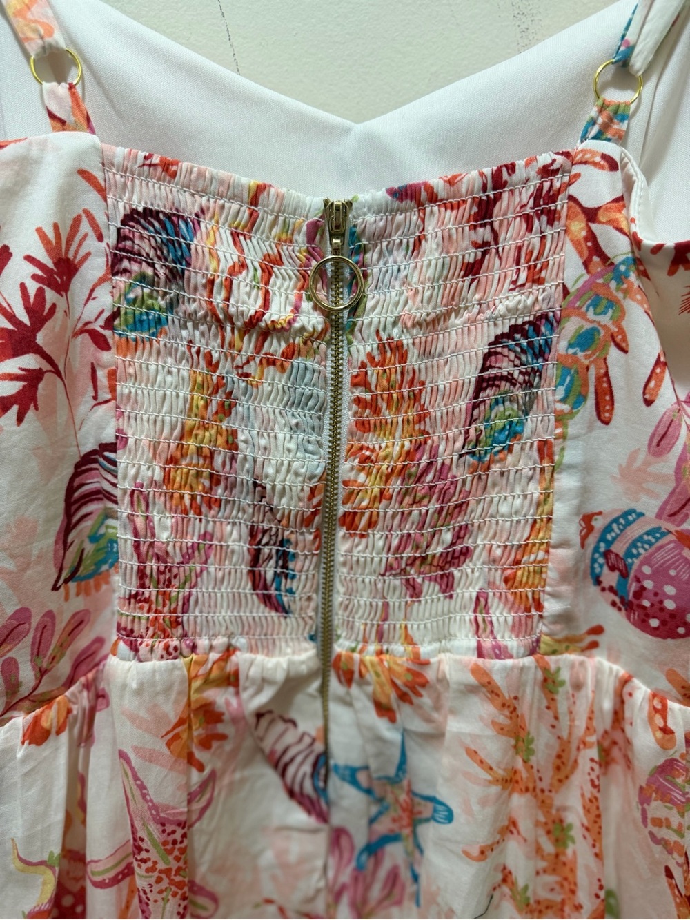 Taylor Women's Coral Under the Sea Floral Tie-Front Maxi Dress Size 14 NWT - Picture 4 of 11